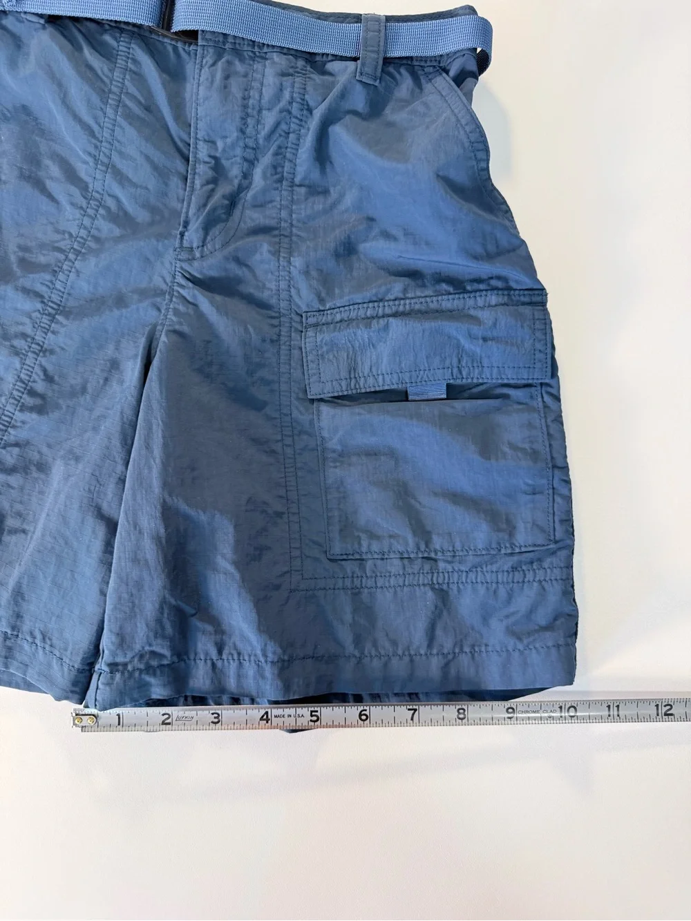 Patagonia Kids Outdoor Everyday Shorts Size L / 12 Blue Belted Cargo Gorpcore
